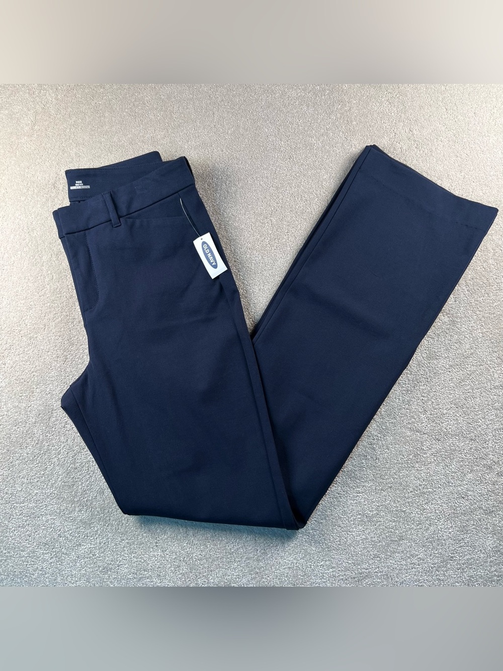 Old Navy Pants Navy Blue NWT Pixie High Rise Bootcut Secret Slim Pockets women 6